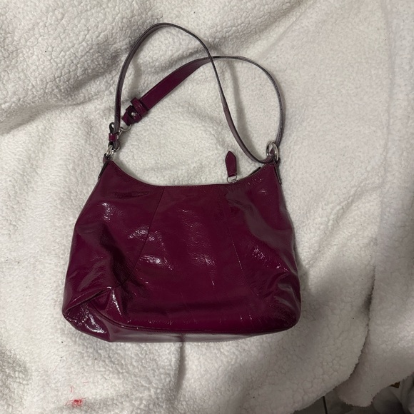 Burgandy coach bag, shoulder bag & crossbody - Picture 3 of 6